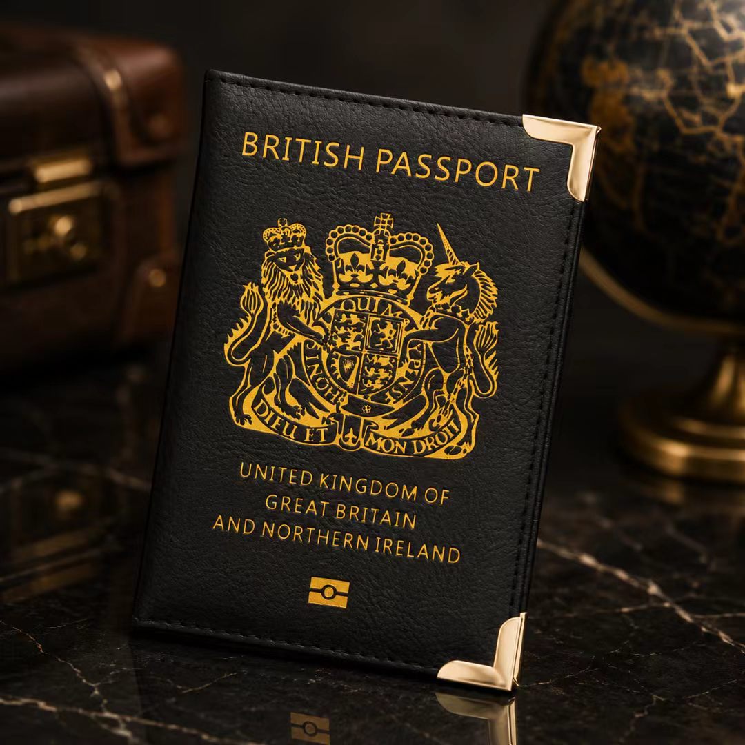 Passport Cover - Black - D0003 - Image 2